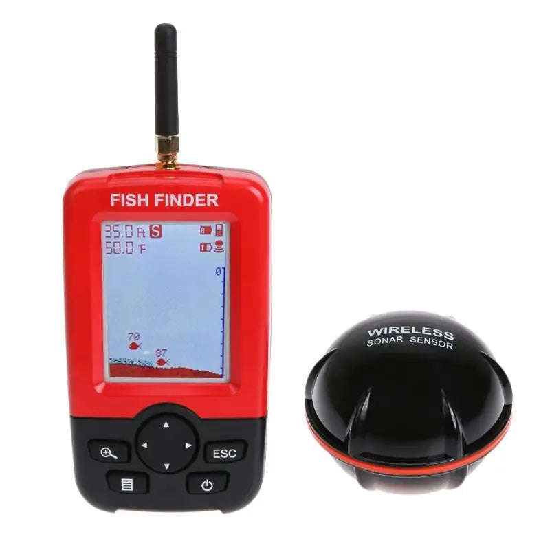 Smart Portable Depth Fish Finder with 100 M Wireless Sonar Sensor Echo Sounder Fishfinder for Lake Sea Fishing Saltwater