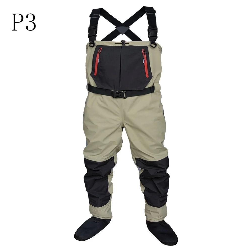 Fly fishing Children to adults waders neoprene foot for men raft hunting Quick-dry Waterproof and breathable