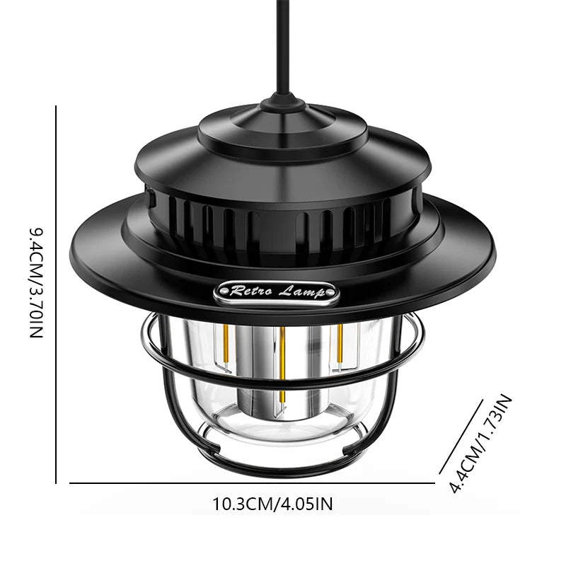 Retro Portable Waterproof Camping Lamp