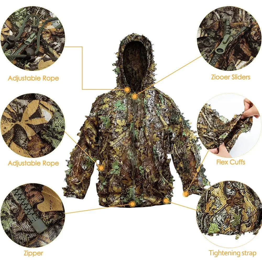 Unisex Camouflage Ghillie Suit