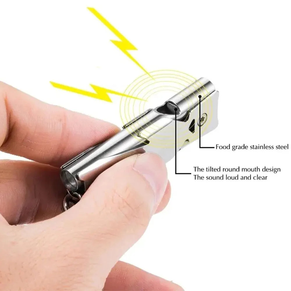 Double Pipe High Decibel Whistle