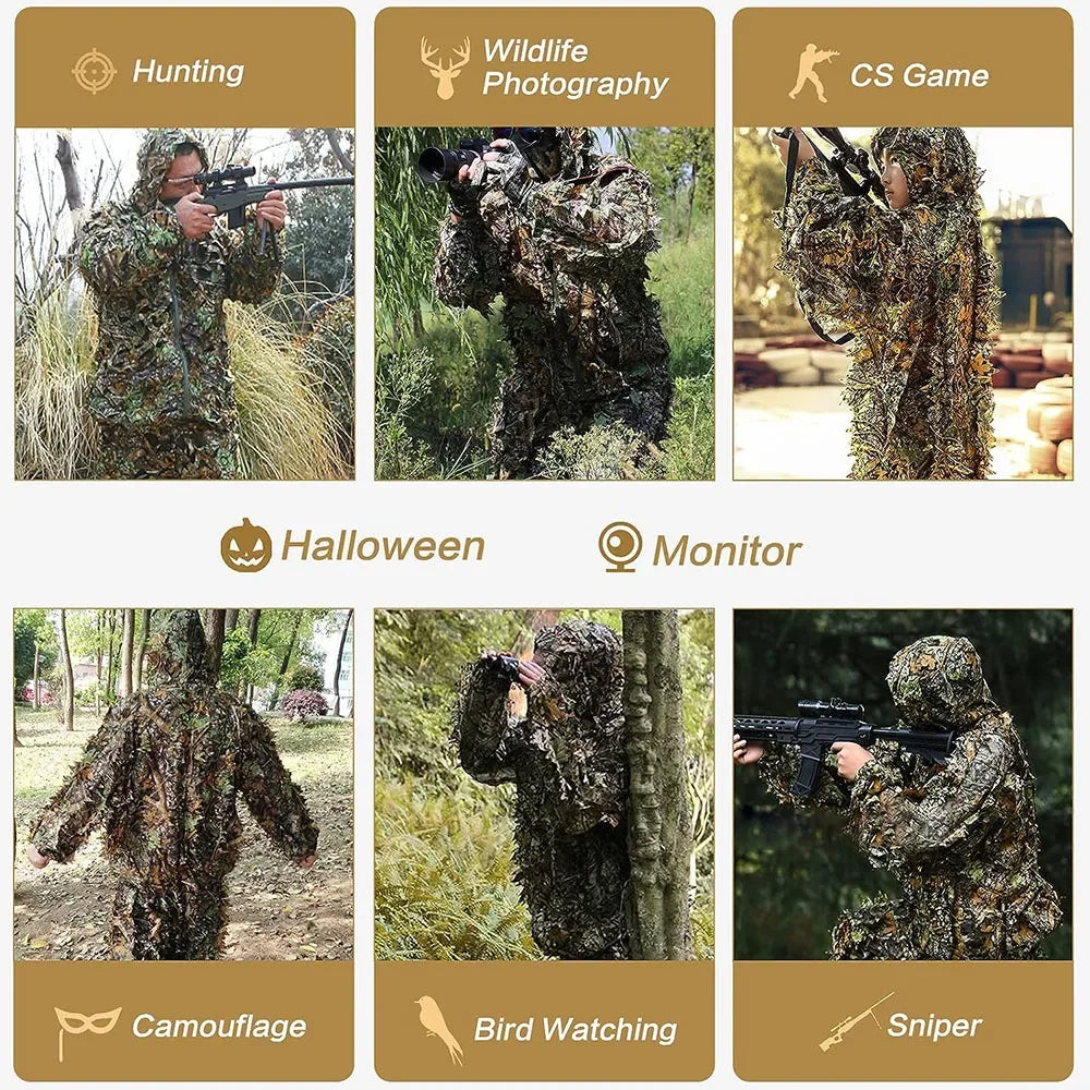 Unisex Camouflage Ghillie Suit