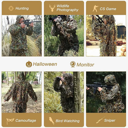 Unisex Camouflage Ghillie Suit