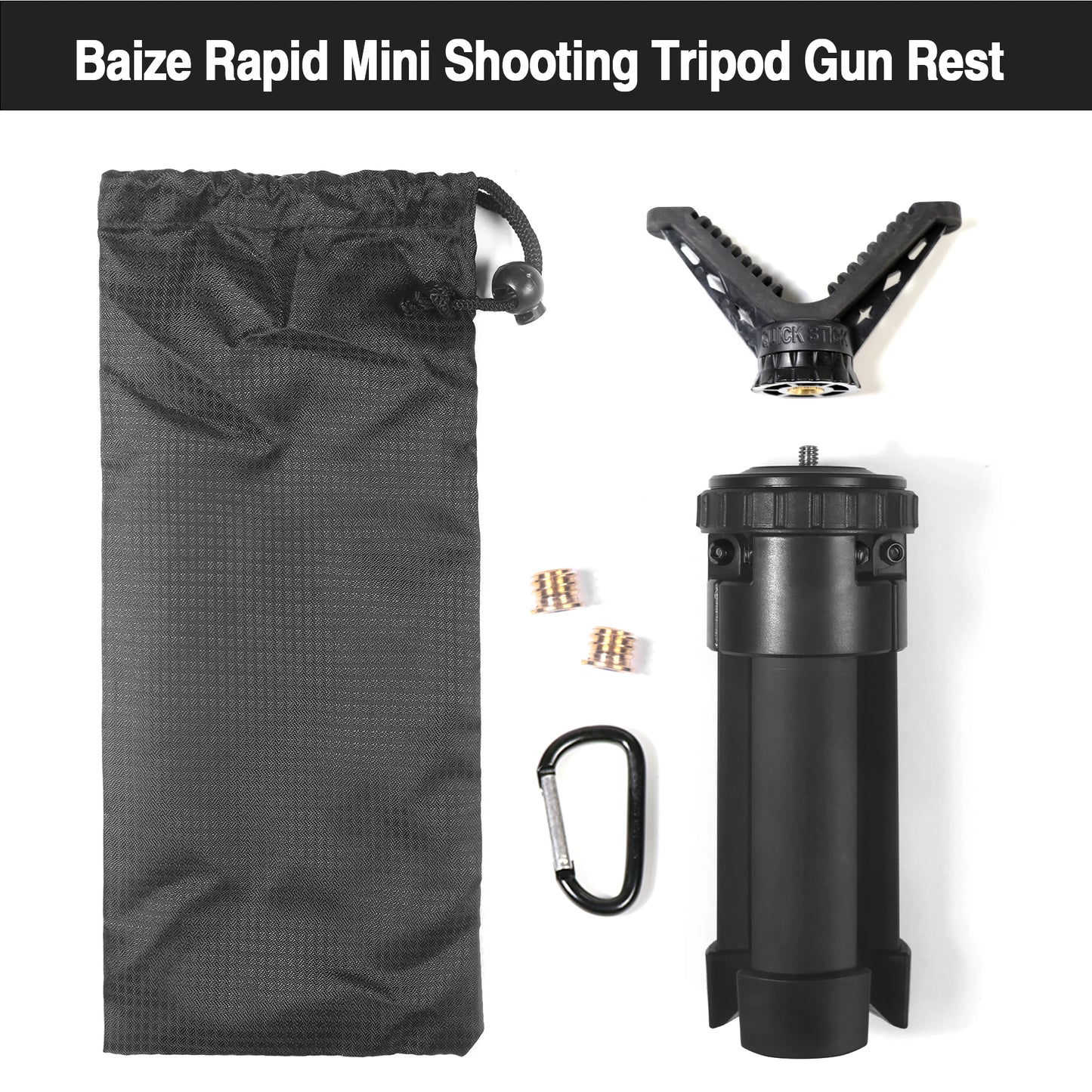 Tactical Shooting Rest Adjustable Height Compact Rifle Shooting Tripod for Shooting/Hunting